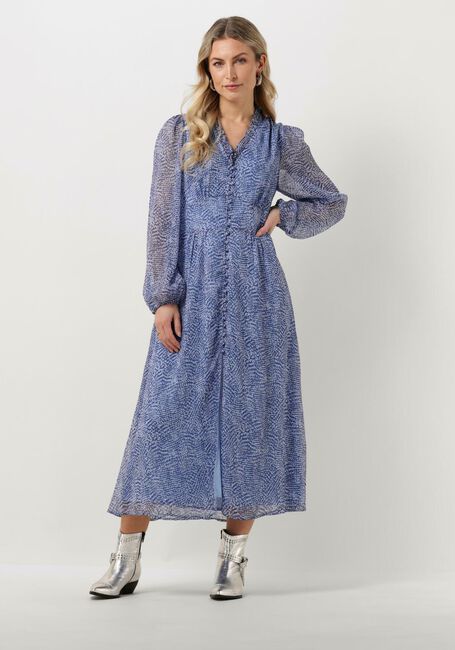 NEO NOIR Robe midi NIMES GRAPHIC MOOD DRESS en bleu - large