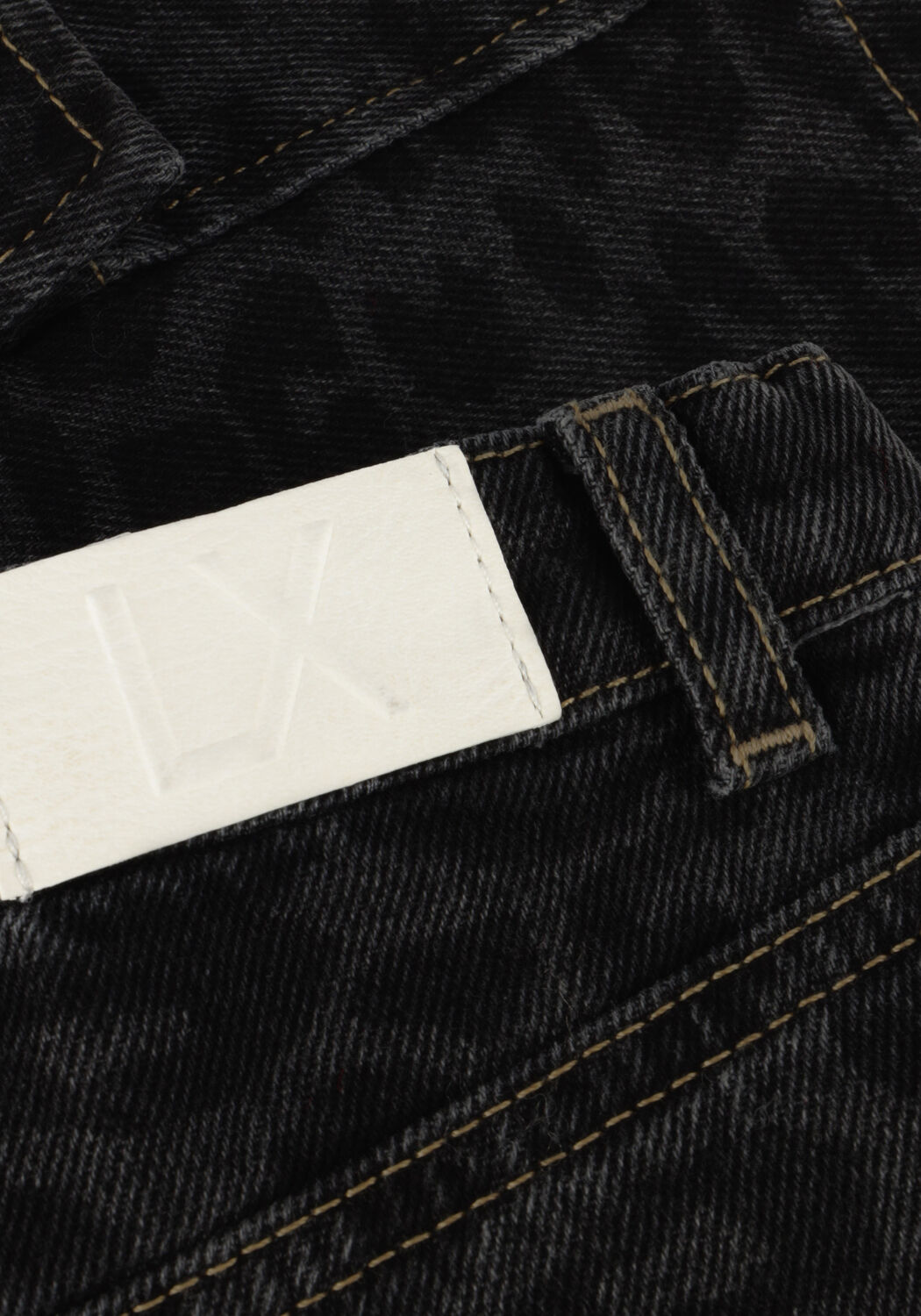 Grijze ALIX MINI Minirok ANIMAL DENIM SKIRT - large