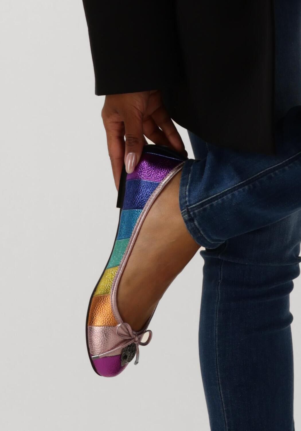 KURT GEIGER LONDON EAGLE STRIPE Ballerines en multicolore - large