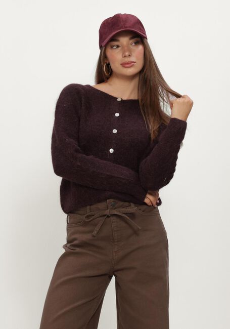 BOII STUDIOS Gilet FLORA Bordeaux - large