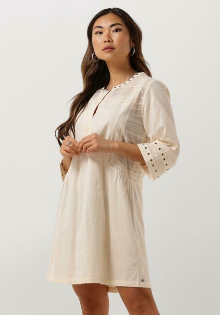 SCOTCH & SODA Mini robe SHORT DRESS WITH EYELET DETAIL Blanc - large