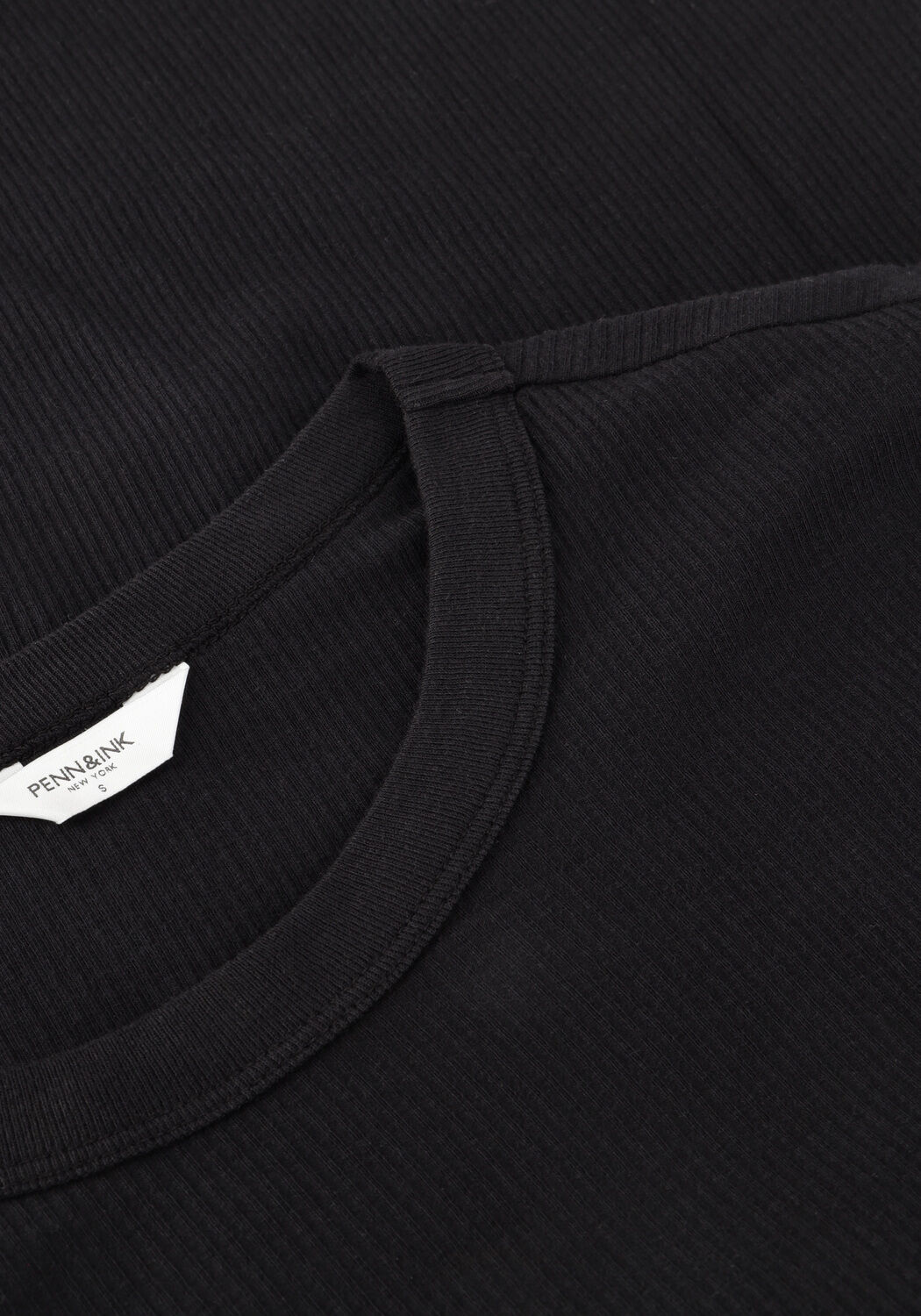PENN & INK LONGSLEEVE W25F1745 Hauts & T-shirts en noir - large