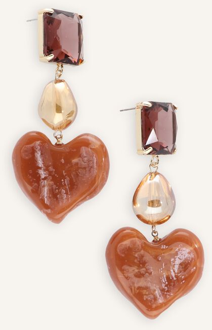 NOTRE-V Boucles d'oreilles EARRING HEART en marron NOTRE-V Boucles d'oreilles EARRING HEART en marron - large