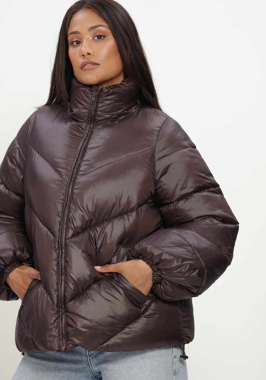 MODSTR&Ouml;M Veste matelass&eacute; TETRISMD JACKET en marron - large