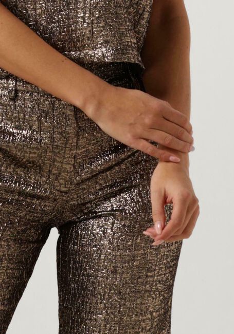 Gouden SELECTED FEMME Pantalon SLFVIOLET-RIA MW CROPPED PANT - large