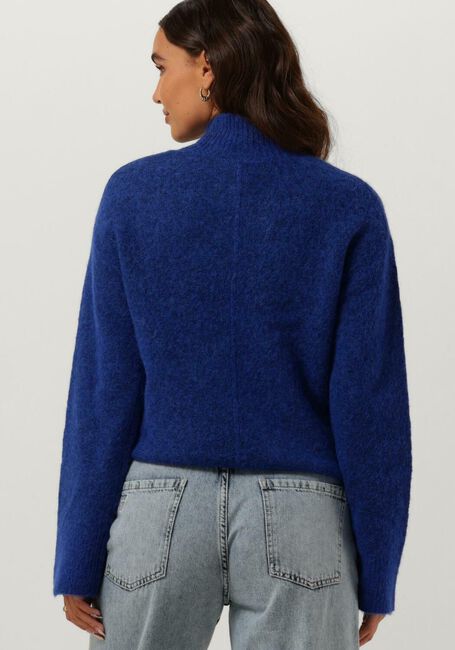 Y.A.S. Col roulé YASNELLOSEAM LS KNIT PULLOVER en bleu - large