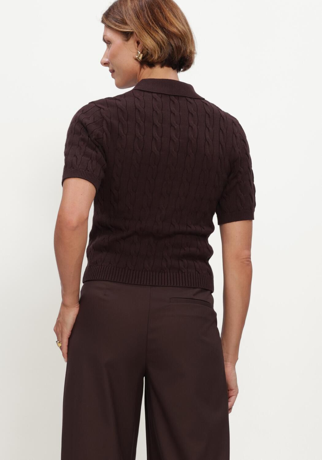 GESTUZ GZTHILLA POLO PULLOVER Pulls & Gilets en marron - large