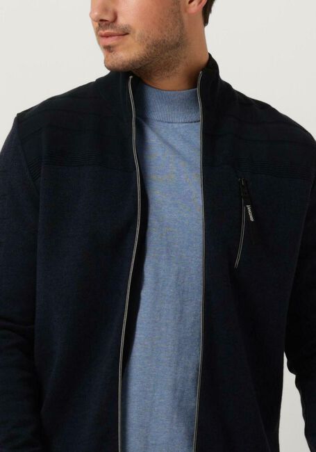 VANGUARD Gilet ZIP JACKET COTTON BONDED MOULINE Bleu foncé - large