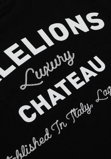 MALELIONS T-shirt RELAXED KNITTED COLLAR T-SHIRT en noir - large