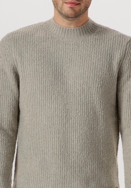 Grijze DSTREZZED Trui QUINT MOCK NECK - large