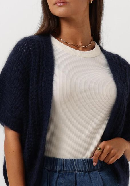 Donkerblauwe BY-BAR Vest ANNA CARDIGAN - large