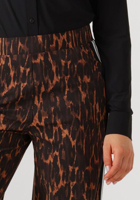 Bruine STUDIO ANNELOES Wijde broek TRAINER ANIMAL TAPE TROUSERS - large
