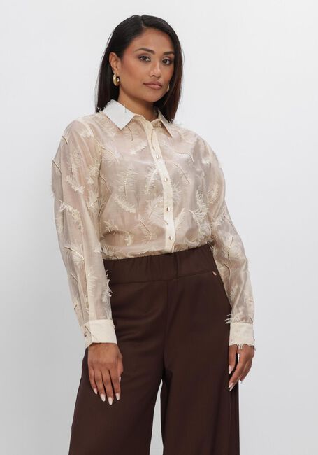 NUKUS AYSHA BLOUSE FEATHERS Blouses Cr&egrave;me - large