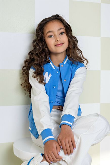 NONO Jack DARSY GIRLS VARSITY SWEAT JACKET WHITE Écru - large