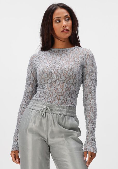 AIMEE THE LABEL ANNIE LACE LONGSLEEVE Hauts & T-shirts en bleu - large