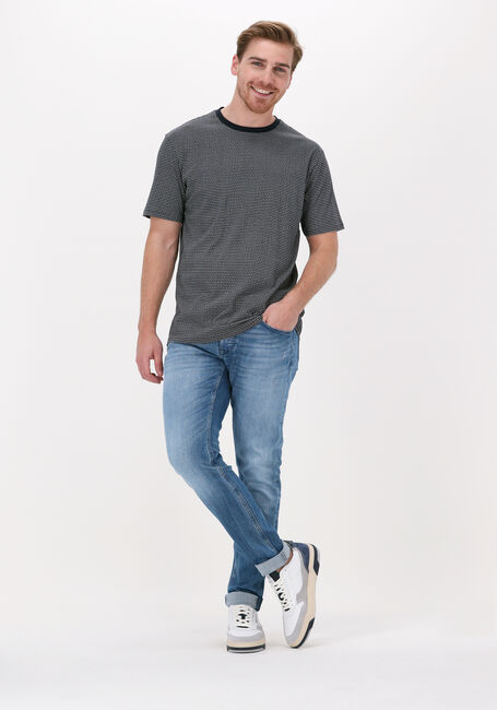 BOSS T-shirt TEOMETRIC Bleu fonc&eacute; - large