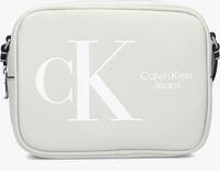 CALVIN KLEIN SCULPTED LARGE CAMERA BAG OFFSET Sac bandoulière en blanc - medium