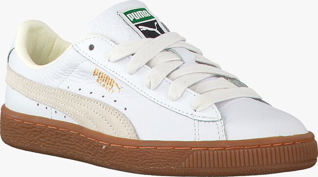 Witte PUMA Lage sneakers BASKET CLASSIC GUM DELUXE JR - large