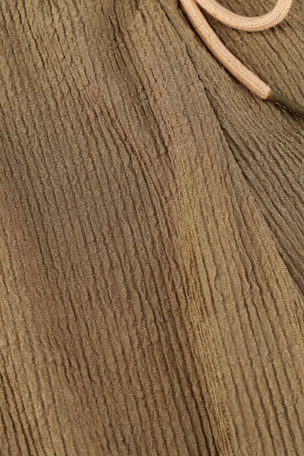 LIKE FLO Pantalon large FENNA SATIN PLISSE PANTS en vert - large