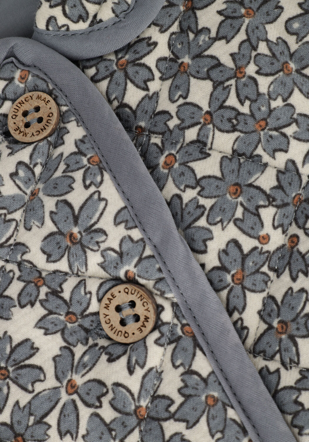 QUINCY MAE Veste d'&eacute;t&eacute; QUILTED JACKET en bleu - large