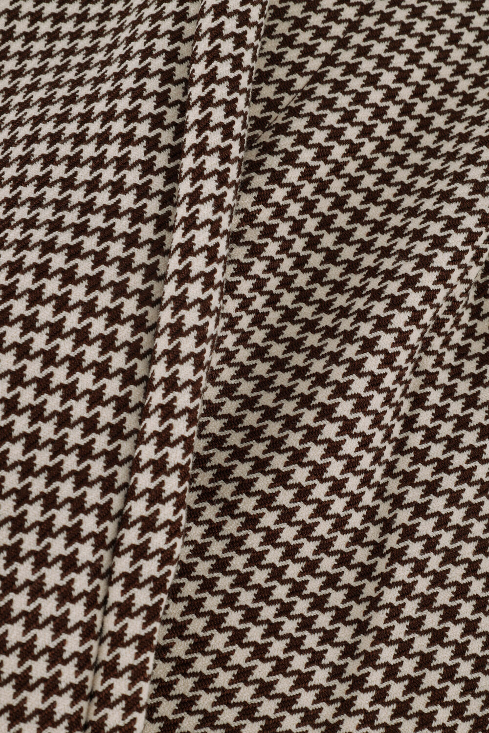 Bruine COLOURFUL REBEL Pantalon RUS JACQUARD DOGTOOTH STRAIGHT PANTS - large