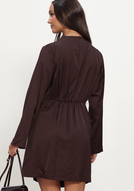 Bruine Y.A.S. Maxi jurk YASBISTA LS DRESS - large