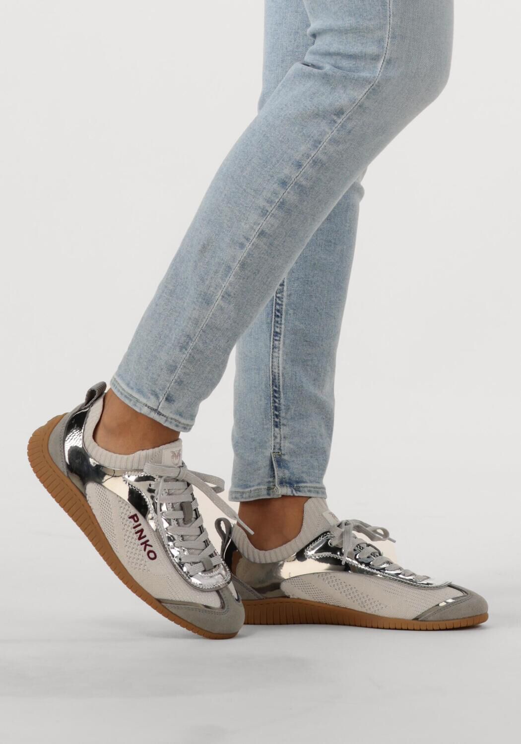 PINKO Baskets basses REBY 03 en argent - large