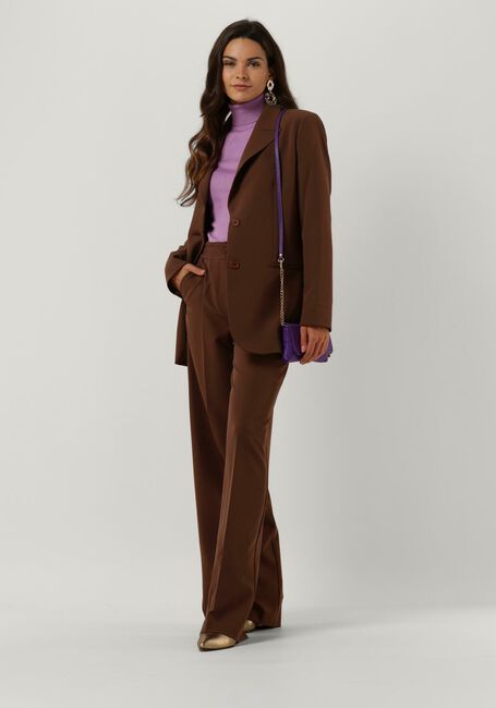 Bruine ACCESS Wijde broek W2-5084-364 - large