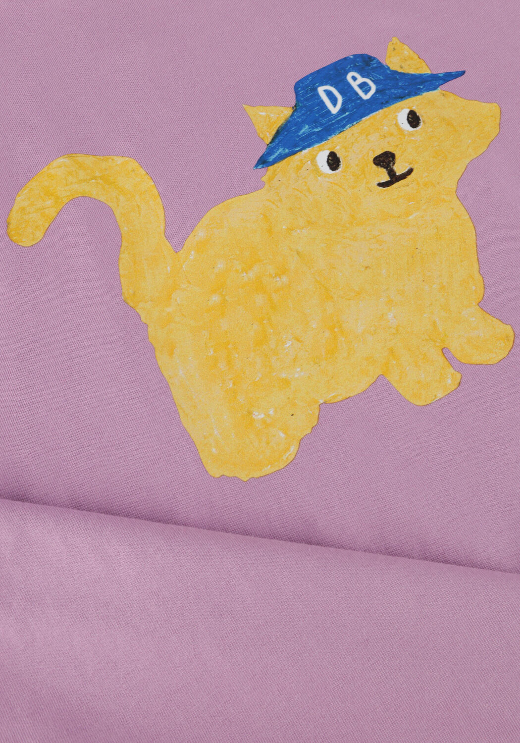 DAILY BRAT T-shirt JAMES KITTY CAT T-SHIRT Lilas - large