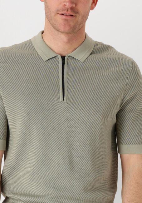 Groene CAST IRON Polo SHORT SLEEVE POLO REGULAR FIT COTTON MODAL - large