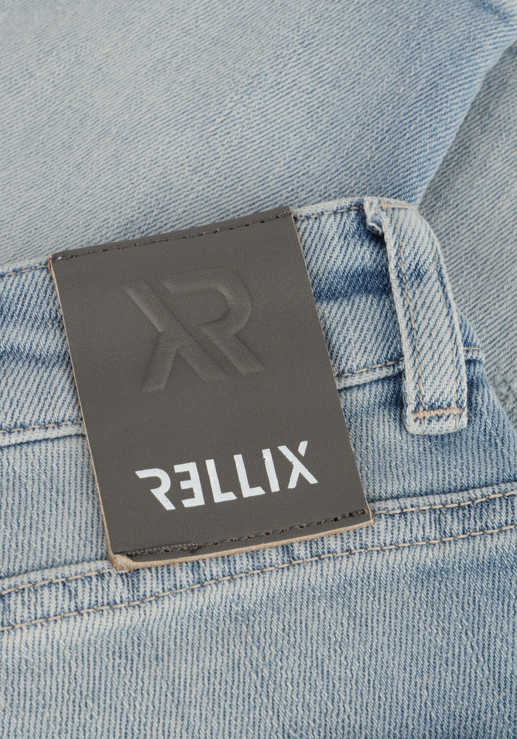 Grijze RELLIX Jeans DENIM SHORT LIGHT BLUE - large