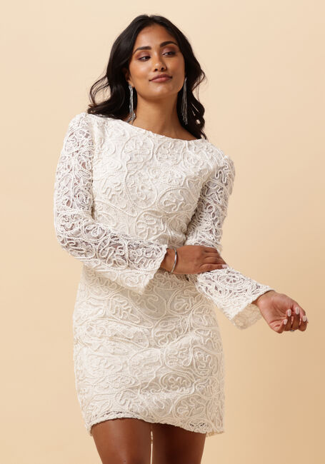 Y.A.S. YASLEONOR LS LACE DRESS-CELEB Mode mariage Écru - large