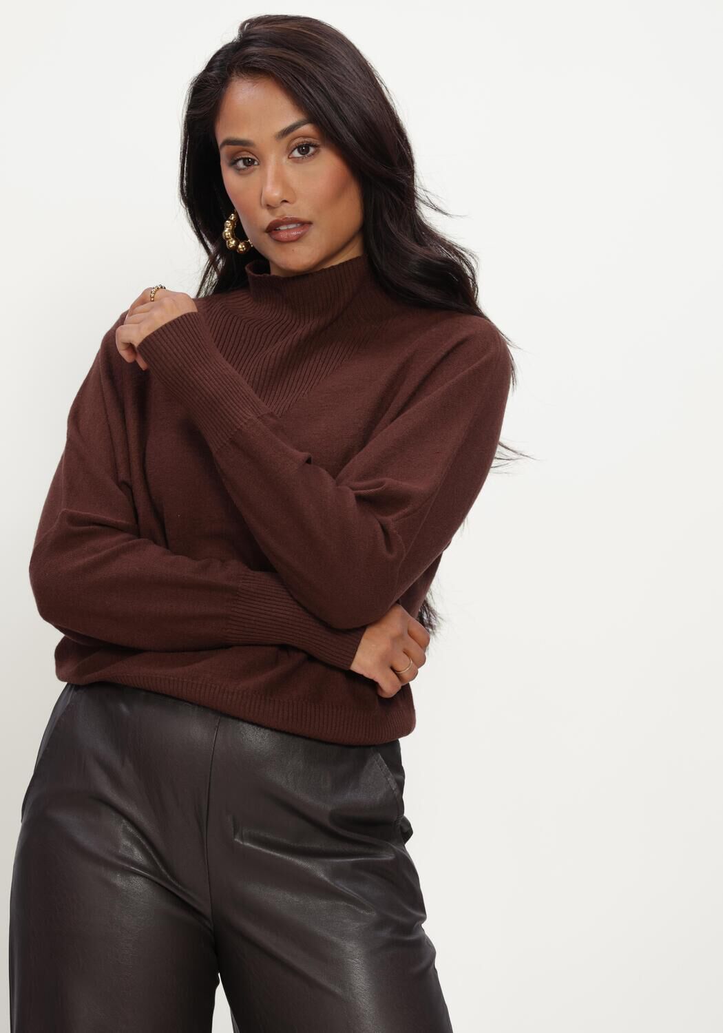 Bruine CAROLINE BISS Trui 4241 - large
