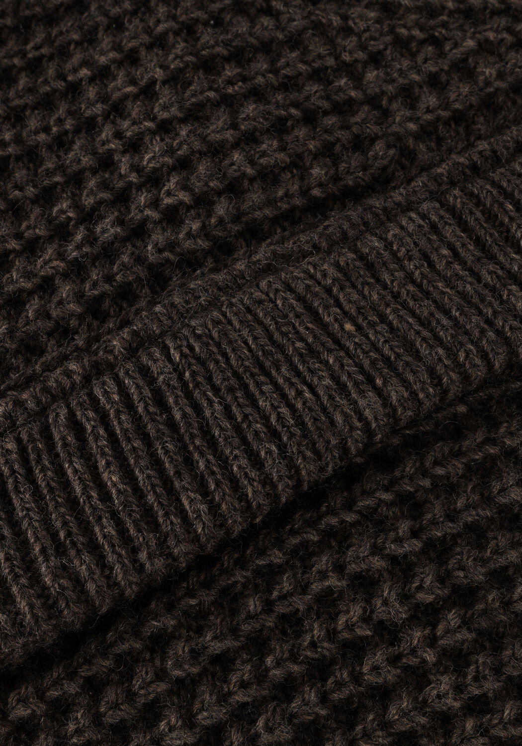 LEVETE ROOM Col roul&eacute; LR-KALIMA 15 PULLOVER en marron - large