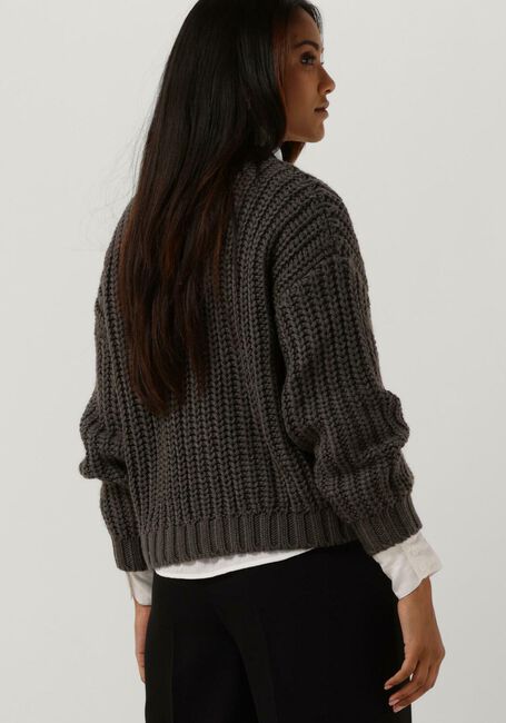 Donkergrijze MY ESSENTIAL WARDROBE Trui AVA KNIT PULLOVER - large
