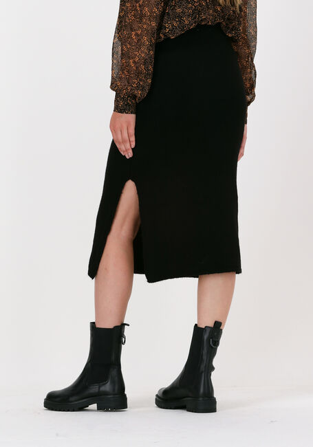 Zwarte NA-KD Midirok SIDE SLIT MIDI SKIRT - large