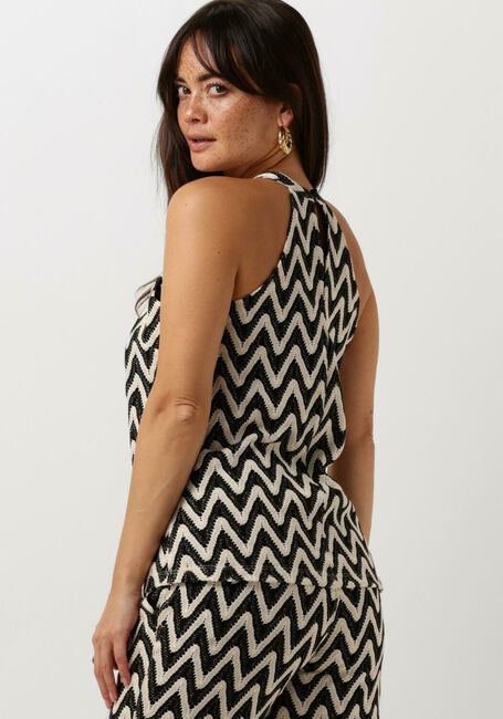 SUMMUM Haut SINGLET ZIG ZAG CROCHET en noir - large