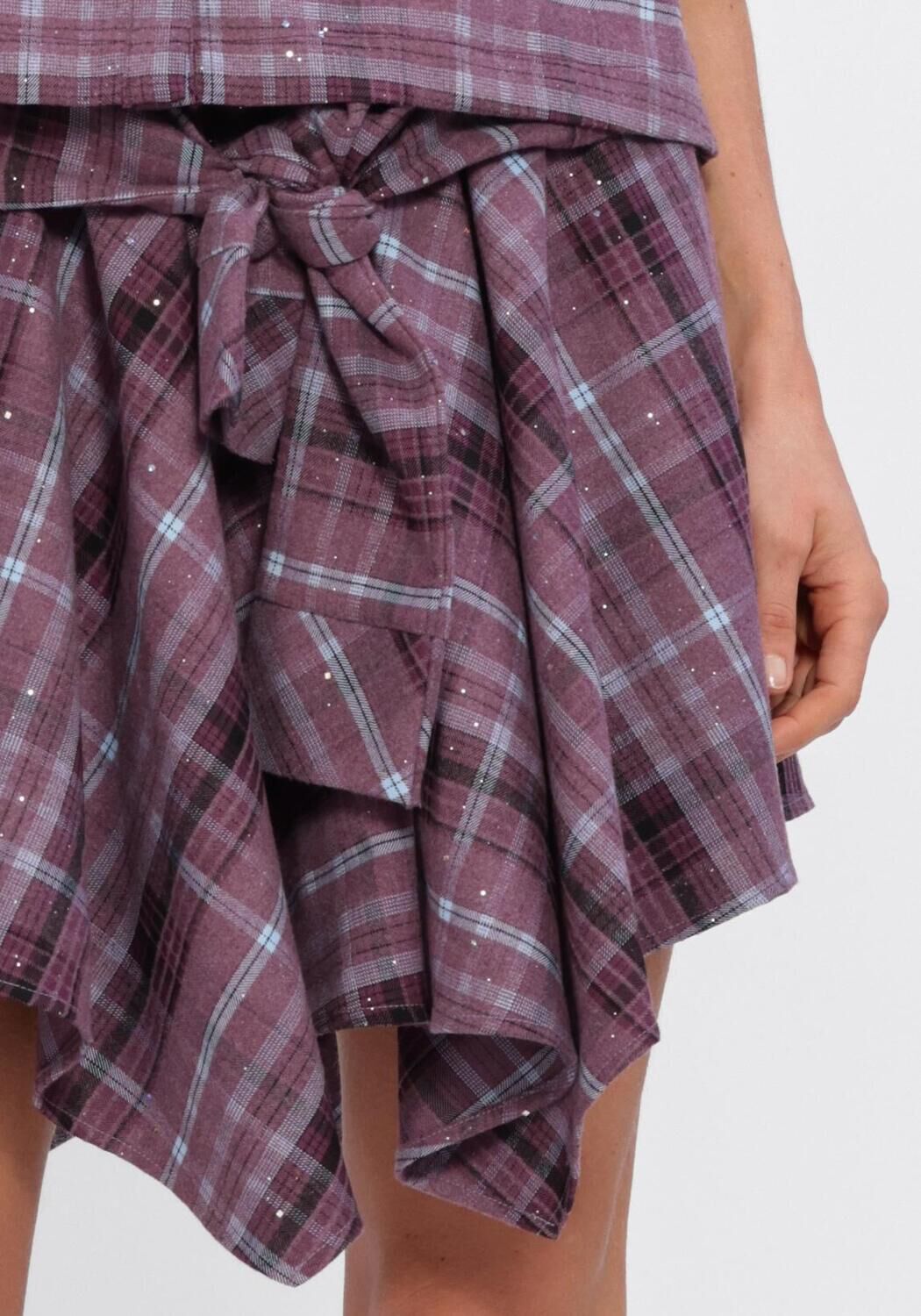 STUDIO AMAYA Mini-jupe IRIA SKIRT en violet - large