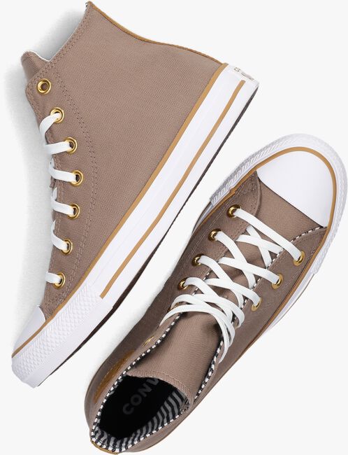 CONVERSE CHUCK TAYLOR ALL STAR HERRINGBONE Baskets montantes en taupe - large
