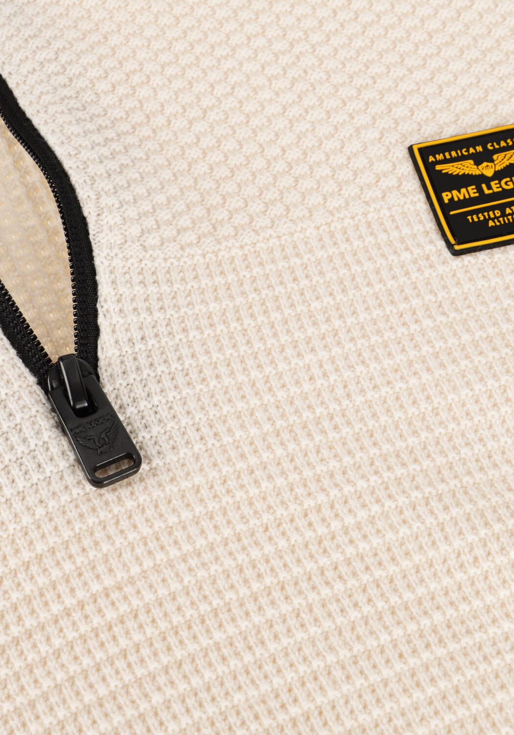 Zand PME LEGEND Trui HALF ZIP COLLAR COTTON MOULINE - large