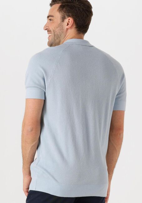 LYLE & SCOTT Polo LINEN BLEND KNITTED POLO Bleu clair - large