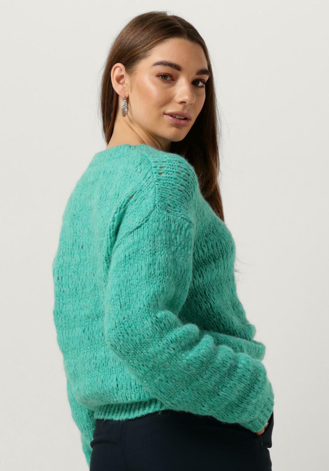 Turquoise MODSTROM Trui GROVERMD O NECK Omoda