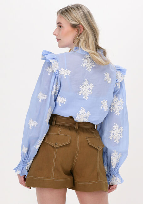 Lichtblauwe BRUUNS BAZAAR  KAMAL CAROLAS SHIRT - large