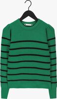 CO'COUTURE Pull ROW STRIPE PUFF KNIT en vert
