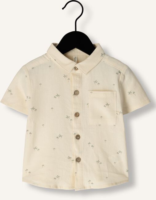 Beige RYLEE + CRU Casual overhemd COLLARED SHORT SLEEVE SHIRT PALM Beige RYLEE + CRU Casual overhemd COLLARED SHORT SLEEVE SHIRT PALM - large