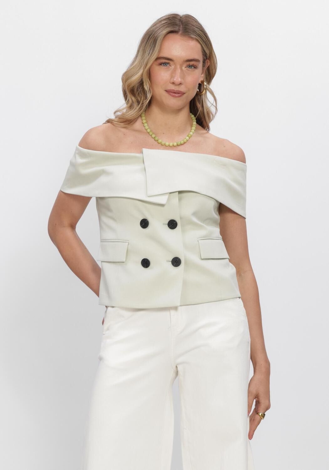 COPENHAGEN MUSE Gilet CMIVANNA-WAISTCOAT en vert - large