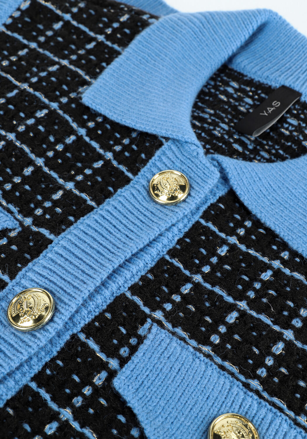 Y.A.S. Spencer YASMARINA KNIT VEST en noir - large