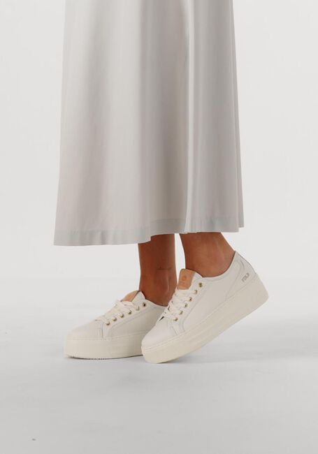 FRED DE LA BRETONIERE Baskets basses VAJEN BINA en blanc - large