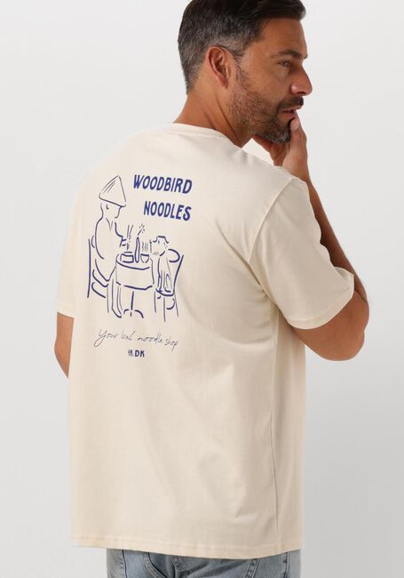 WOODBIRD T-shirt WBBAINE NOODLE TEE Blanc - large