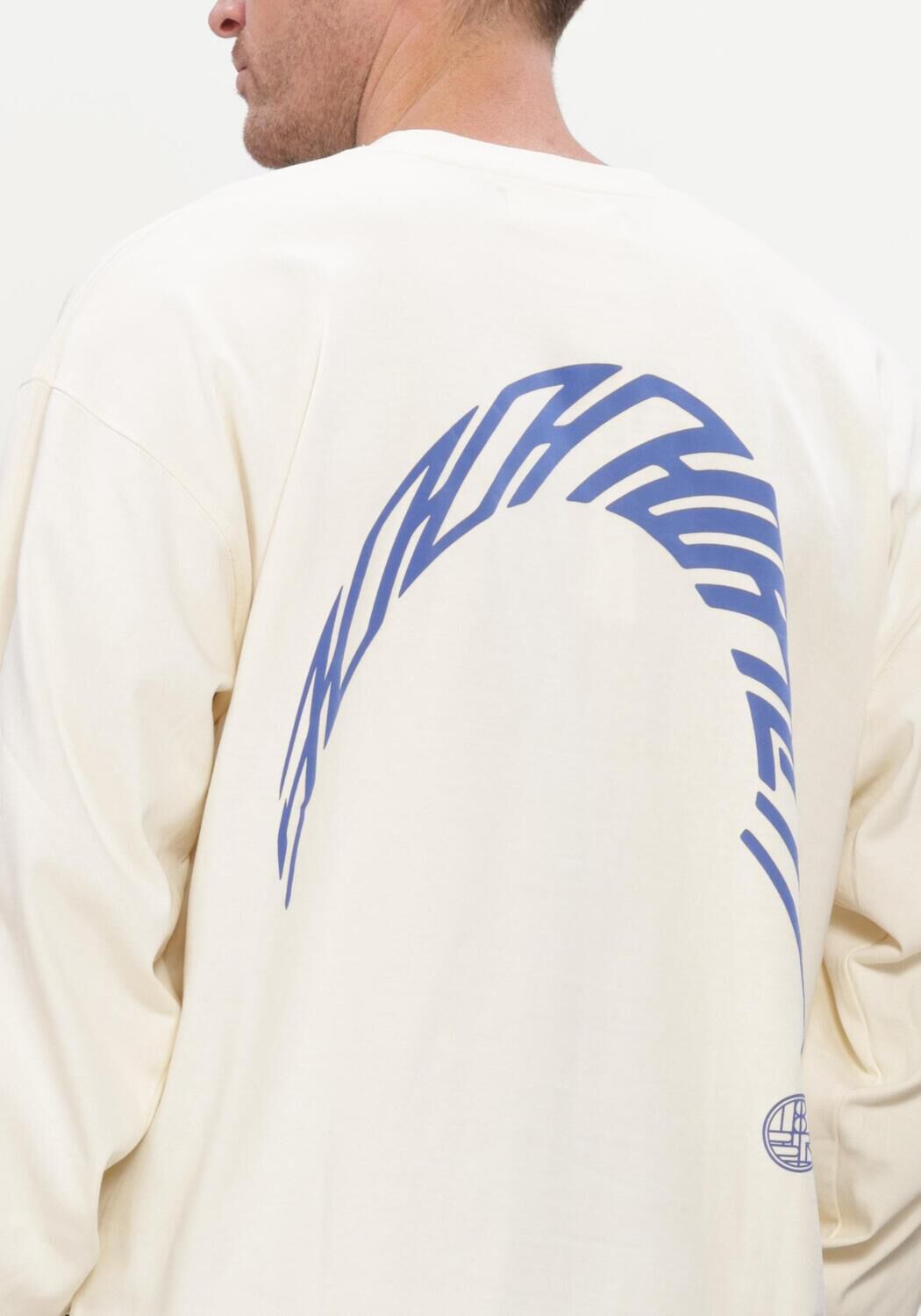 WOODBIRD Pull WBBEAM LS WARP TEE Cr&egrave;me - large
